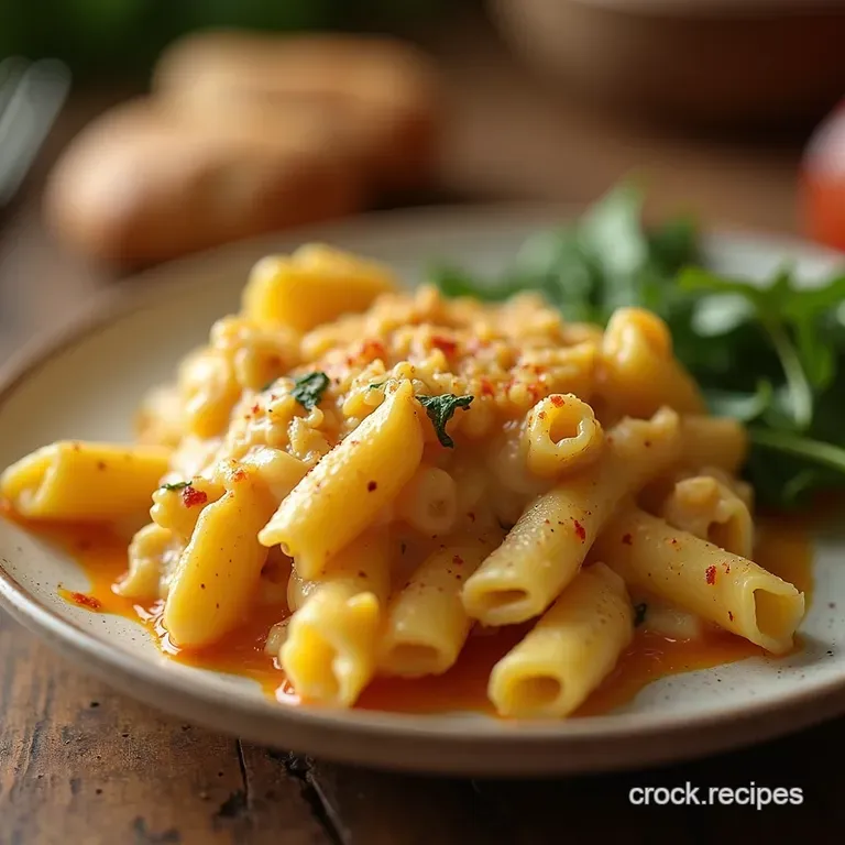 The Ultimate Nofuss Chicken Pot Pie Pasta Bake presentation