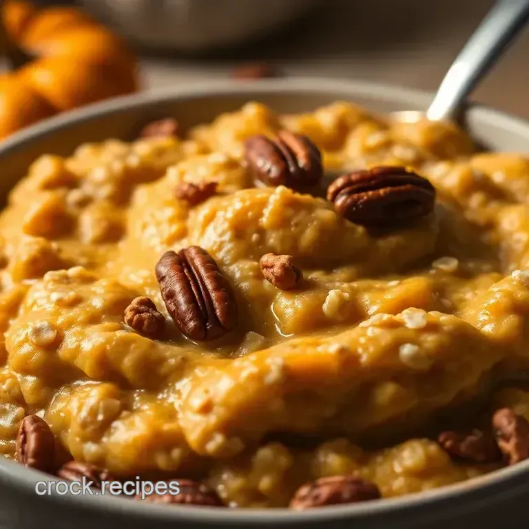 Creamy Pumpkin Oatmeal with Maple Pecans