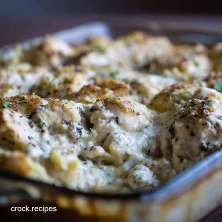 Creamy Ranch Chicken Bake presentation