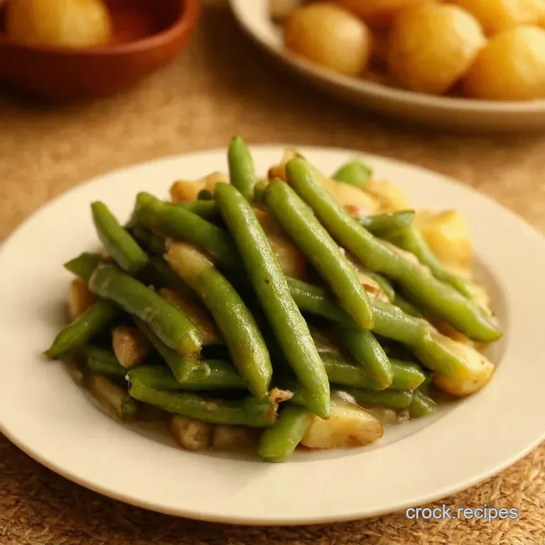 Creamy Ranch Green Beans and Potatoes presentation