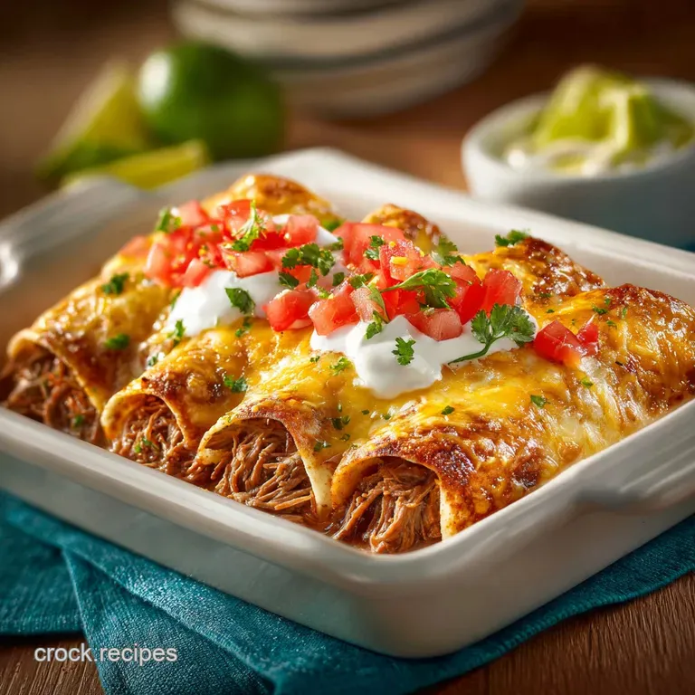Creamy Roast Beef Enchiladas: Leftover Makeover presentation