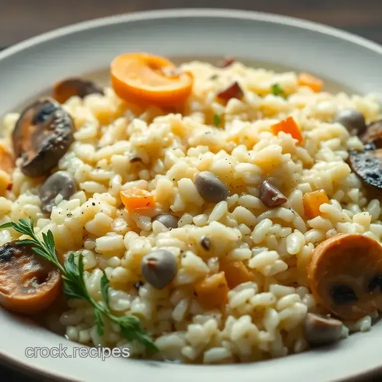 Creamy Seafood Mushroom Risotto