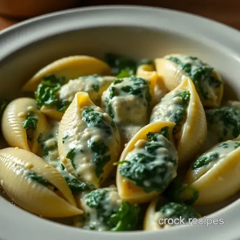 Creamy Spinach & Ricotta Stuffed Shells