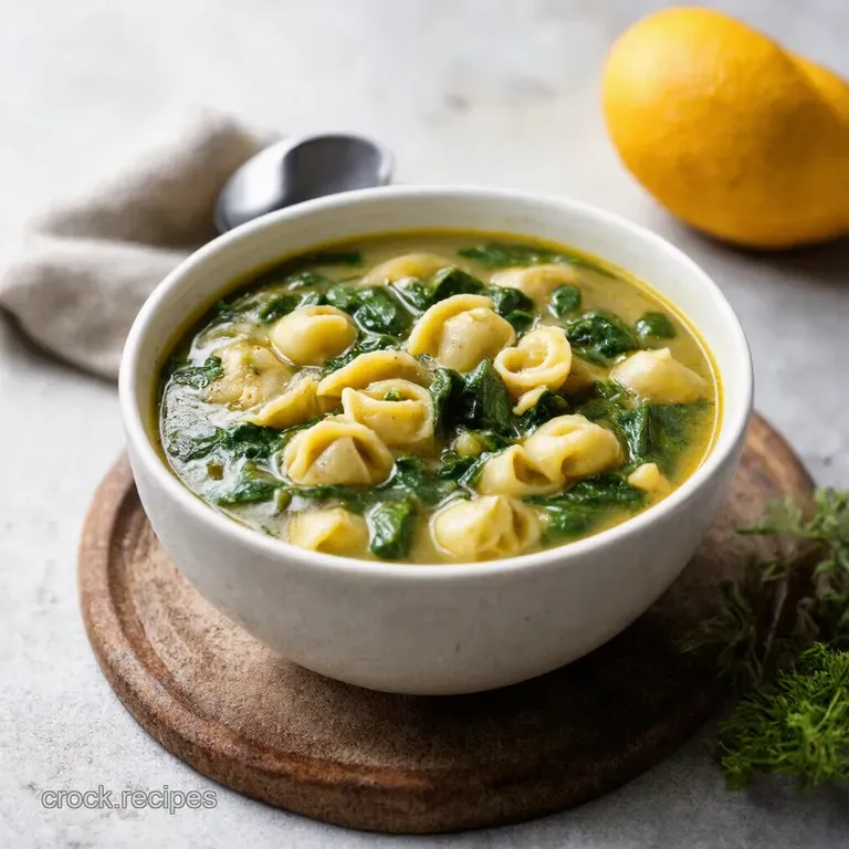 Creamy Spinach Tortellini Soup