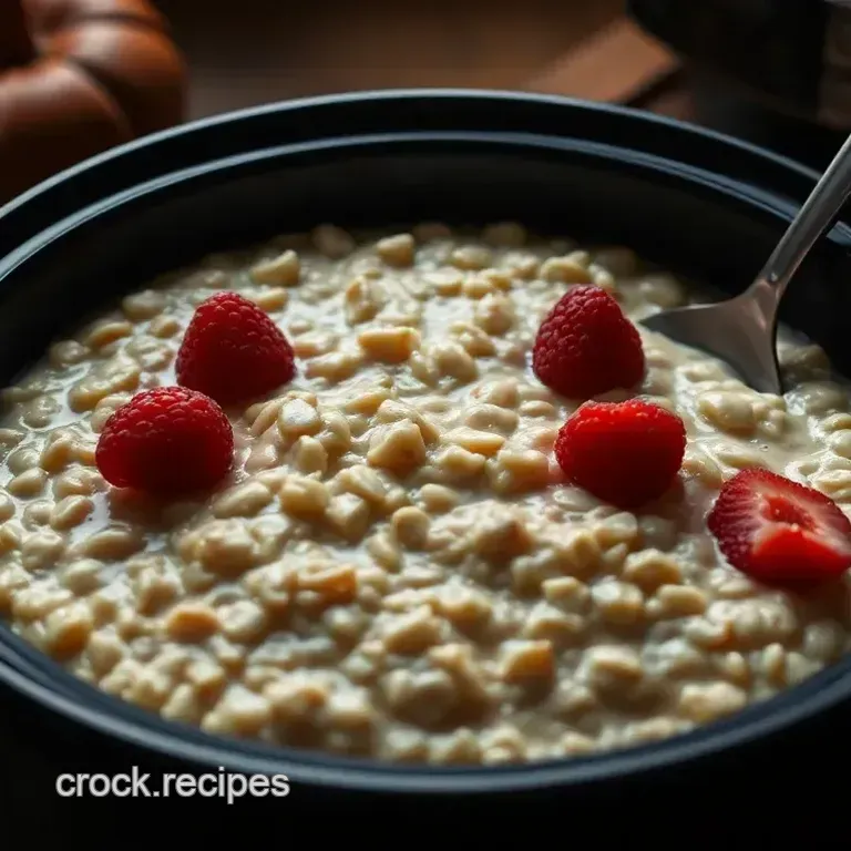 Creamy Steel Cut Oats Delight in the Crock Pot