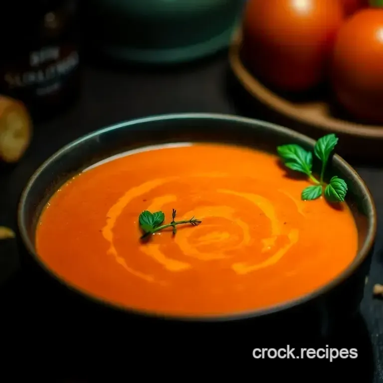 Creamy Tomato Bisque: a Classic Comfort presentation