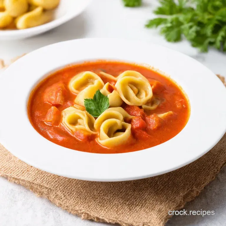 Creamy Tomato Tortellini Soup