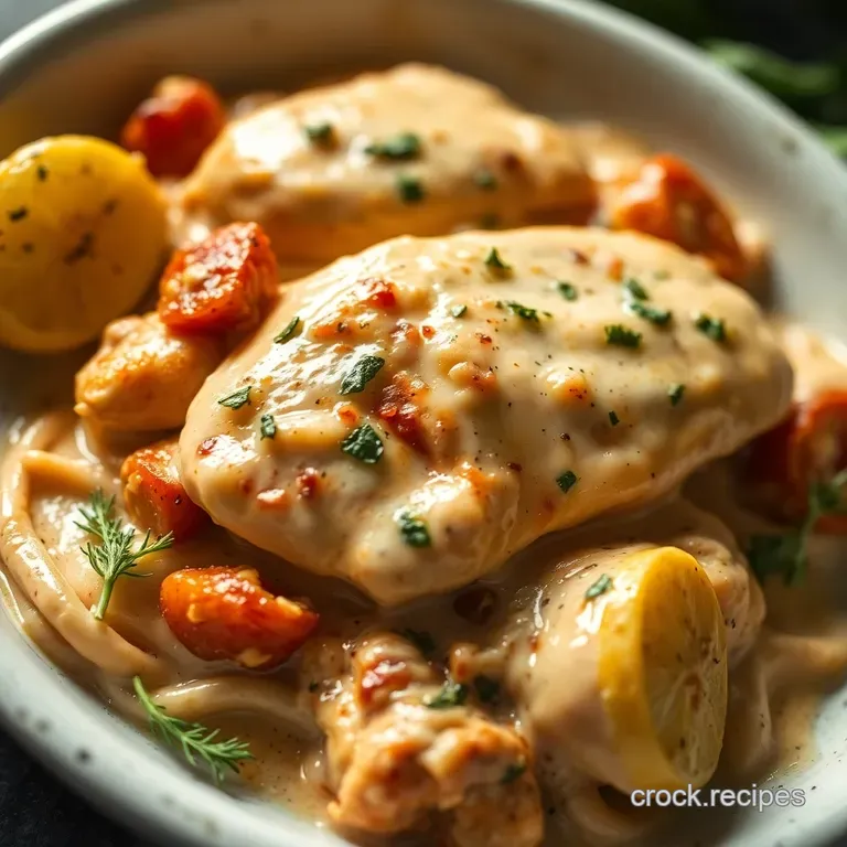 Creamy Tuscan Chicken (Low Carb Delight) presentation