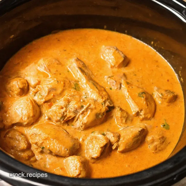 Creamy Tuscan Garlic Chicken Slow Cooker presentation