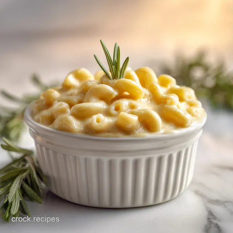 Elegant portion of baked mac & cheese. Sharp cheddar and toasted breadcrumbs. Glistening butter drizzle. Parsley garnish. ...
