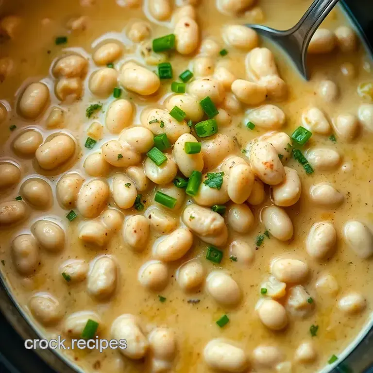 Creamy White Bean Chicken Chili presentation