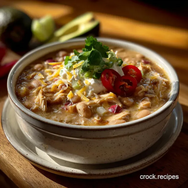 Creamy White Chicken Chili Slow Cooker: Velvety Flavor