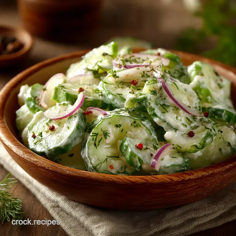 Uborkasaláta Traditional Crisp Hungarian Cucumber Salad