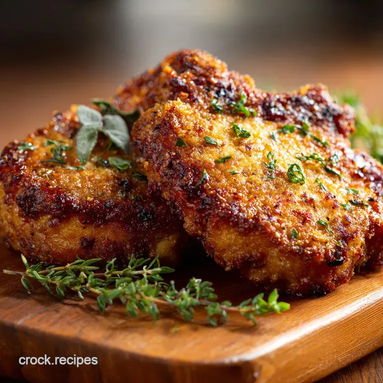 The Crispiest Duchess Proper PanFried Pork Chops with Seasoned Crust