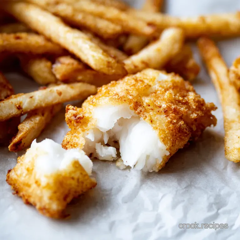 Crispy Air Fried Cod Fish n Chips Reimagined