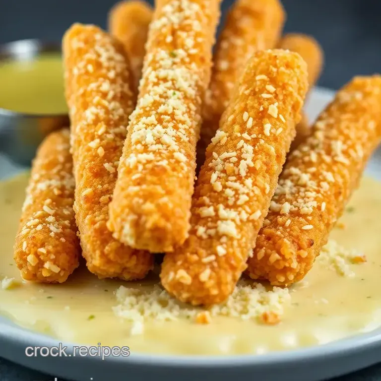 Crispy Air Fry Mozzarella Sticks &ndash; the Perfect Cheesy Snack Made Easy presentation