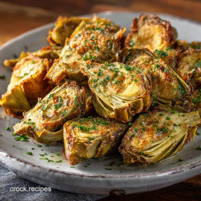 Air Fryer Artichoke Hearts: the Crispiest Lemon Herb Recipe presentation