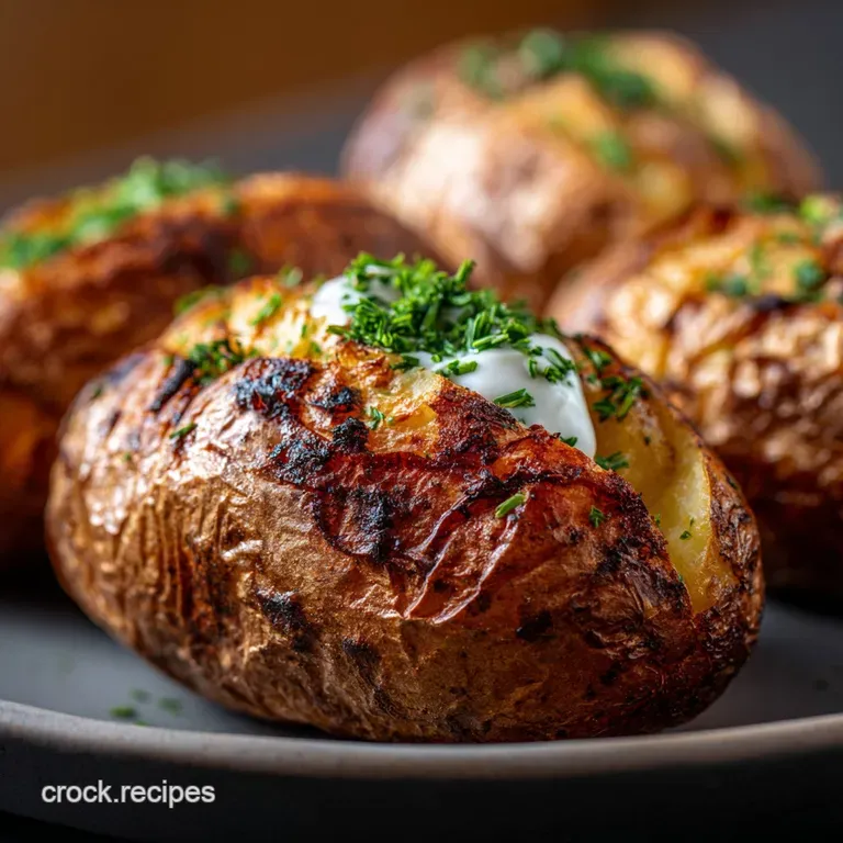 Air Fryer Baked Potatoes Get CrispySkinned Jacket Spuds Perfect Every Time