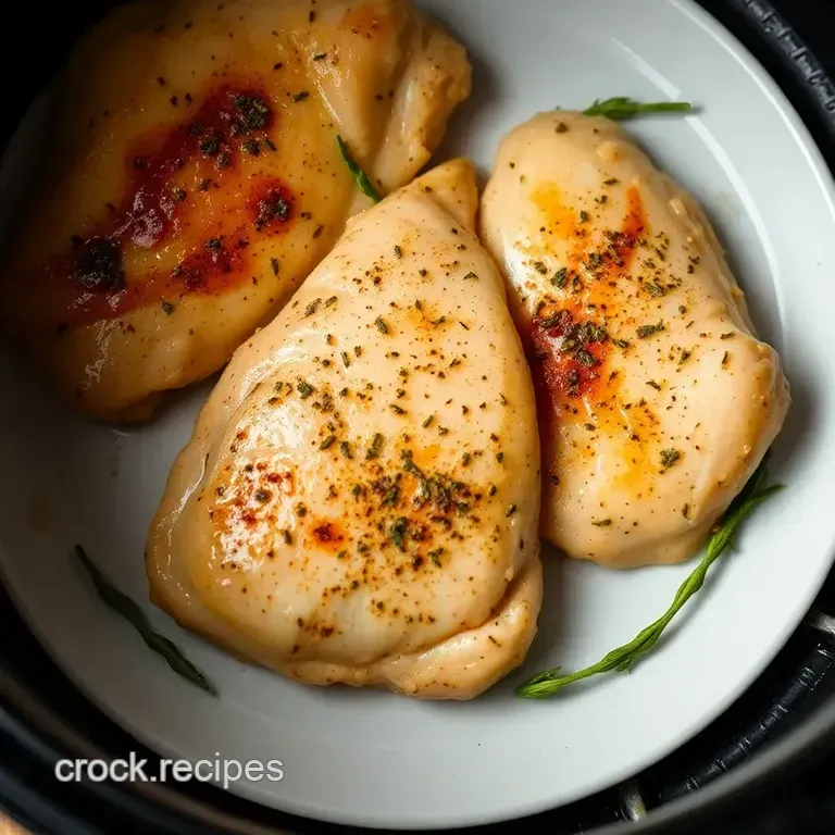 Crispy Air Fryer Boneless Skinless Chicken Breasts presentation