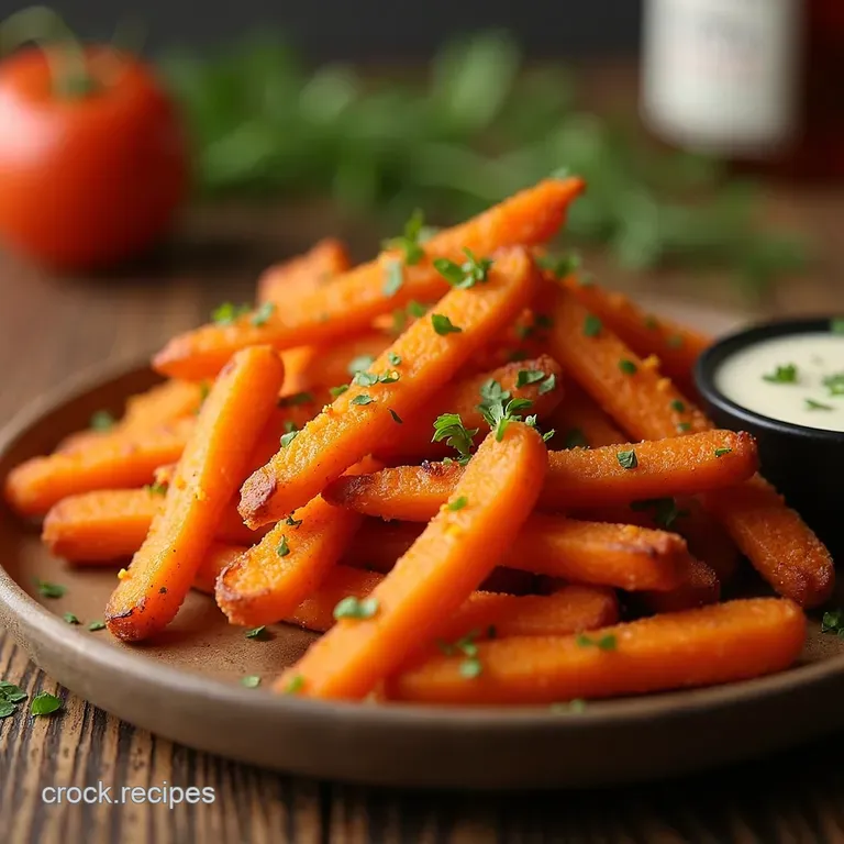 Crispy Air Fryer Carrot Fries Sweet Smoky and Seriously Simple presentation