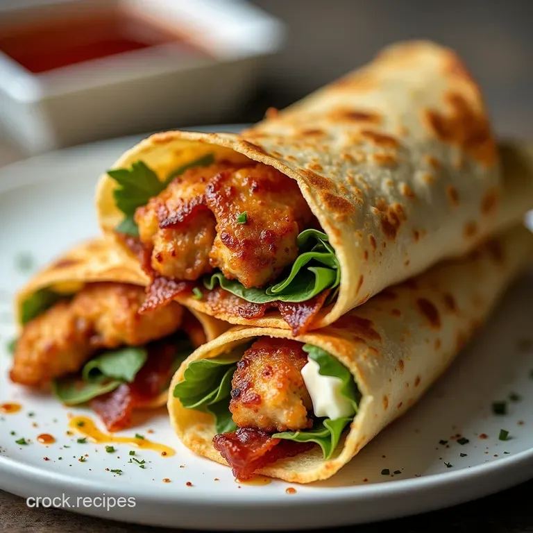 The Ultimate Crispy Air Fryer Chicken Bacon Ranch Wraps
