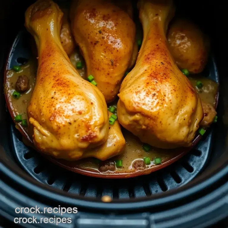 Crispy Air Fryer Chicken Legs: Juicy Flavor-Packed Perfection presentation