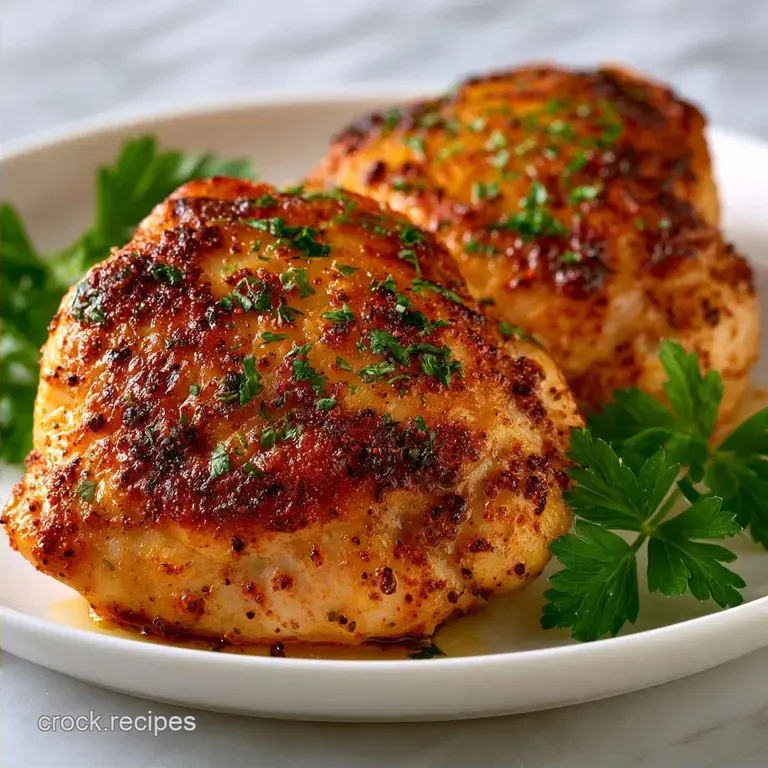 Crispy Air Fryer Chicken Thighs: Shatter-Crisp Skin