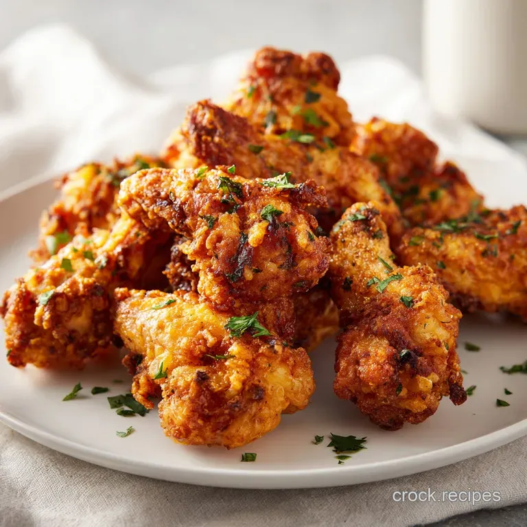 Beautifully arranged chicken wings with vibrant dipping sauces and fresh parsley garnish on a white plate.