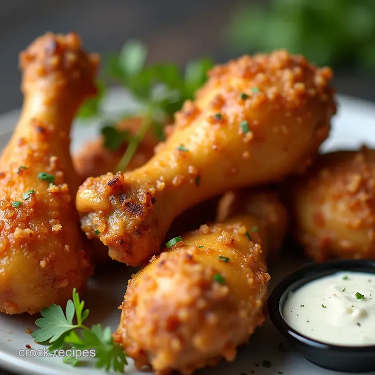 Golden Glory Perfectly Crispy Juicy Air Fryer Chicken Drumsticks