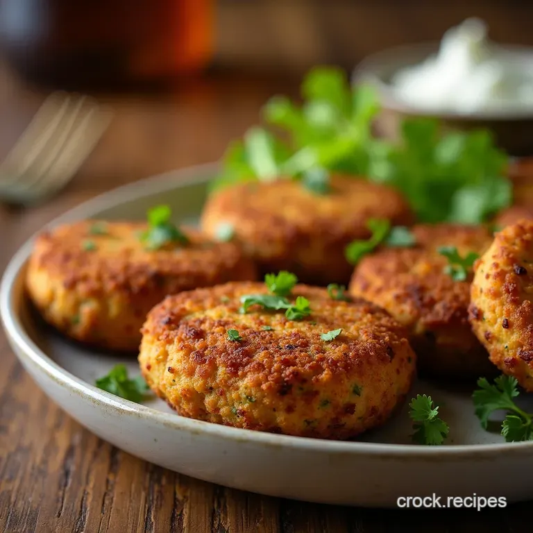 The Golden Nugget Crispy Air Fryer Falafel No Frying Required presentation