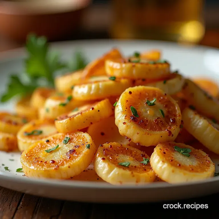 Air Fryer Crispy Fennel Slices Caramelised Perfection presentation