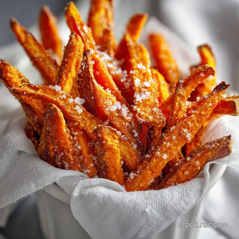 Perfectly arranged sweet potato fries in a bowl, steam rising. Dipping sauce on the side, herbs sprinkled on top add color.