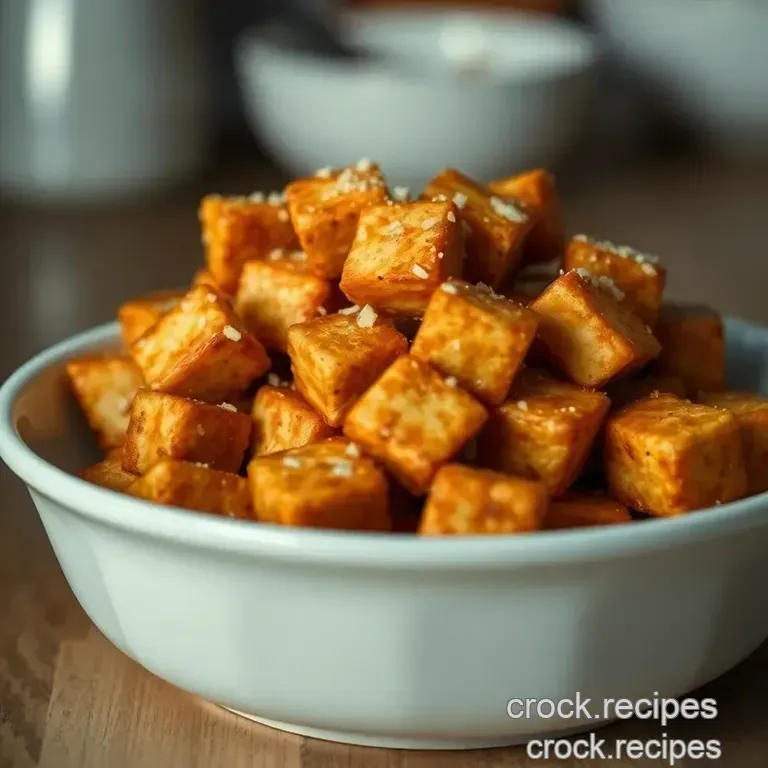 Crispy Air Fryer Tofu Bites &ndash; Golden & Gorgeously Crunchy Every Time presentation