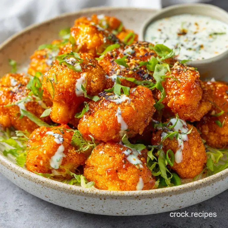 Buffalo Cauliflower Bites Crispy Baked Game Day Comfort Food