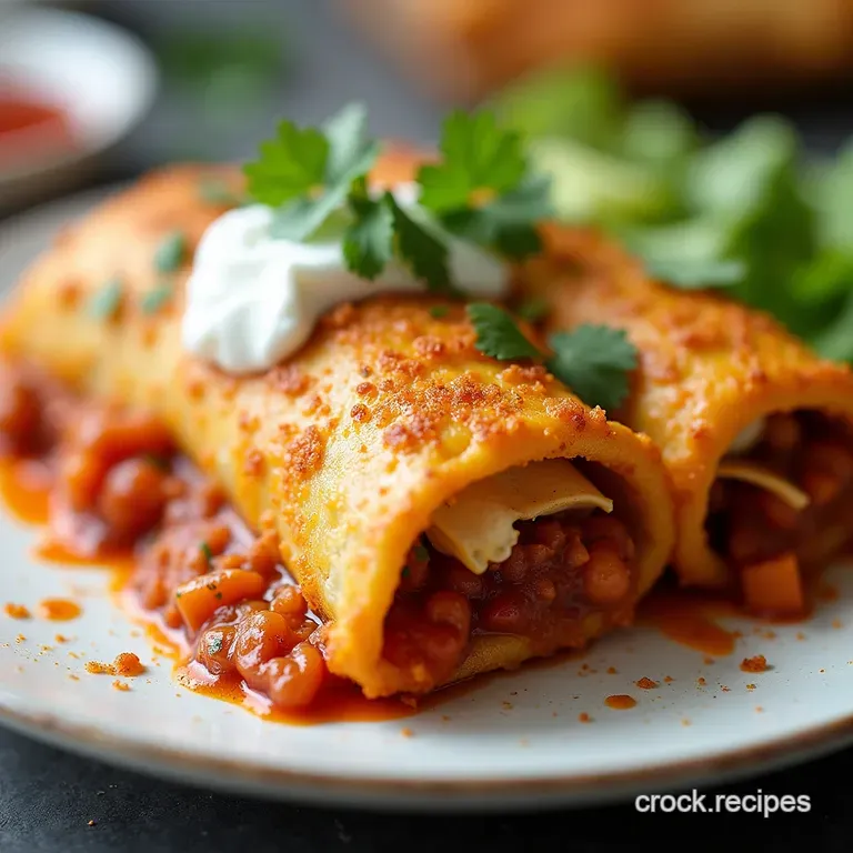 Easy Baked Chicken Chimichangas Recipe for Perfect Crunch