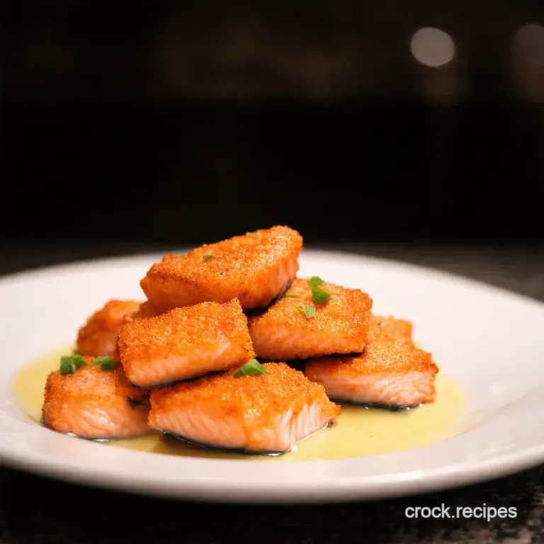 Crispy Bang Bang Salmon Bites Restaurantquality at Home presentation