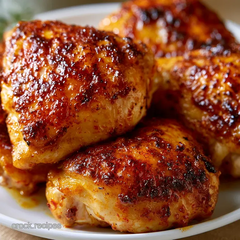 Bone In Chicken Thighs: Crispy Oven-Baked