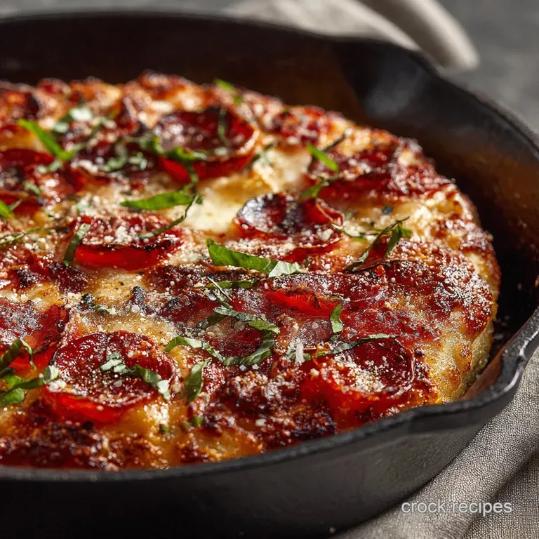 Cast Iron Skillet Pizza: Ultimate Crispy Crust Recipe