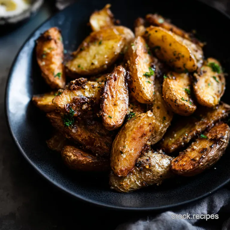Crispy Garlic Herb Roasted Fingerling Potatoes Recipe