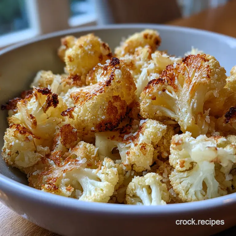 Crispy Garlic Parmesan Cauliflower The Ultimate LowCarb Chip Replacement presentation