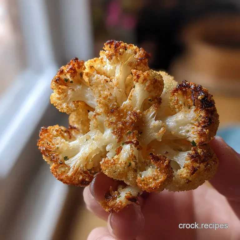 My Easy Garlic Parmesan Roasted Cauliflower The Crispy LowCarb Chip Replacement