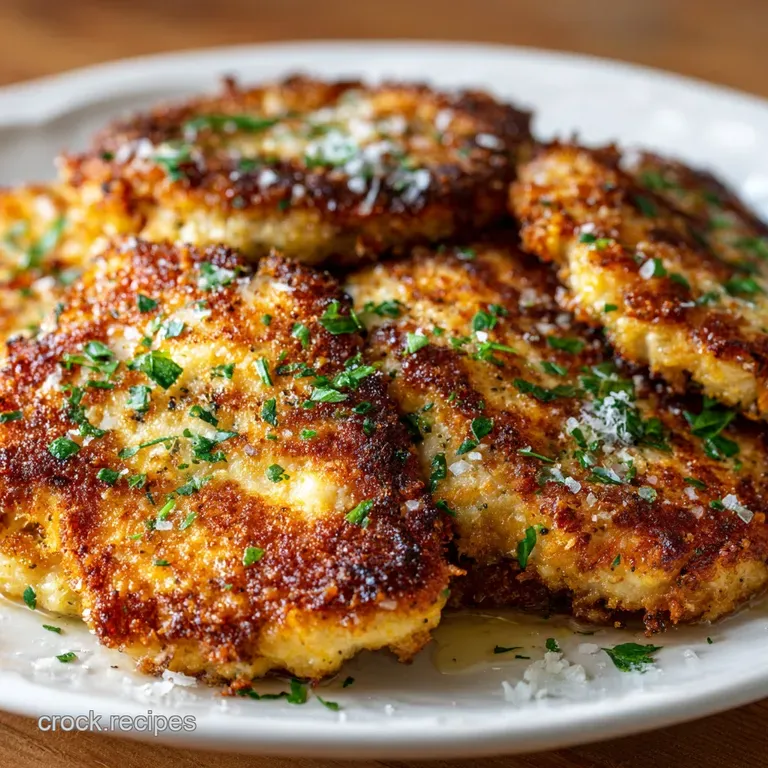 Crispy Panseared Garlic Parmesan Chicken Cutlets the Weeknight Winner presentation