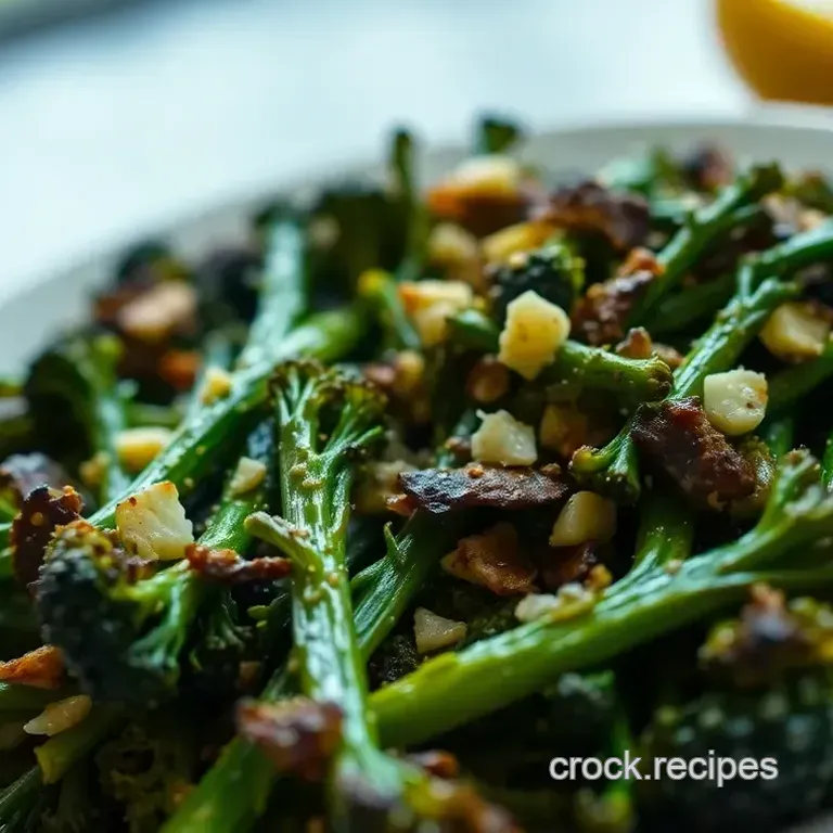 Crispy Garlic Roasted Broccolini