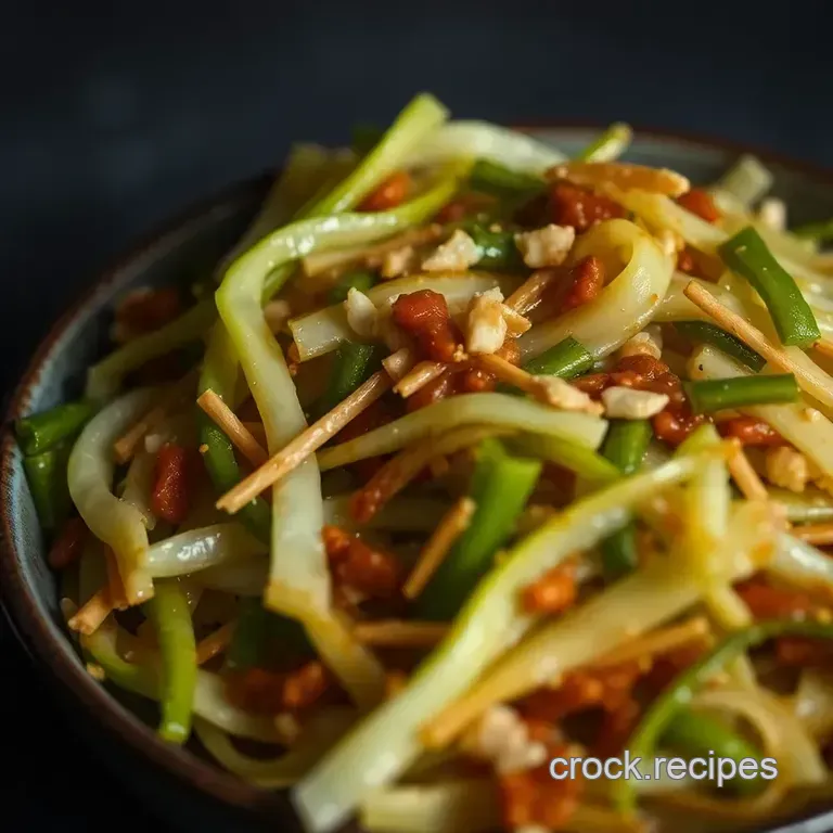 Crispy Garlic Soy Stir-Fry Cabbage presentation