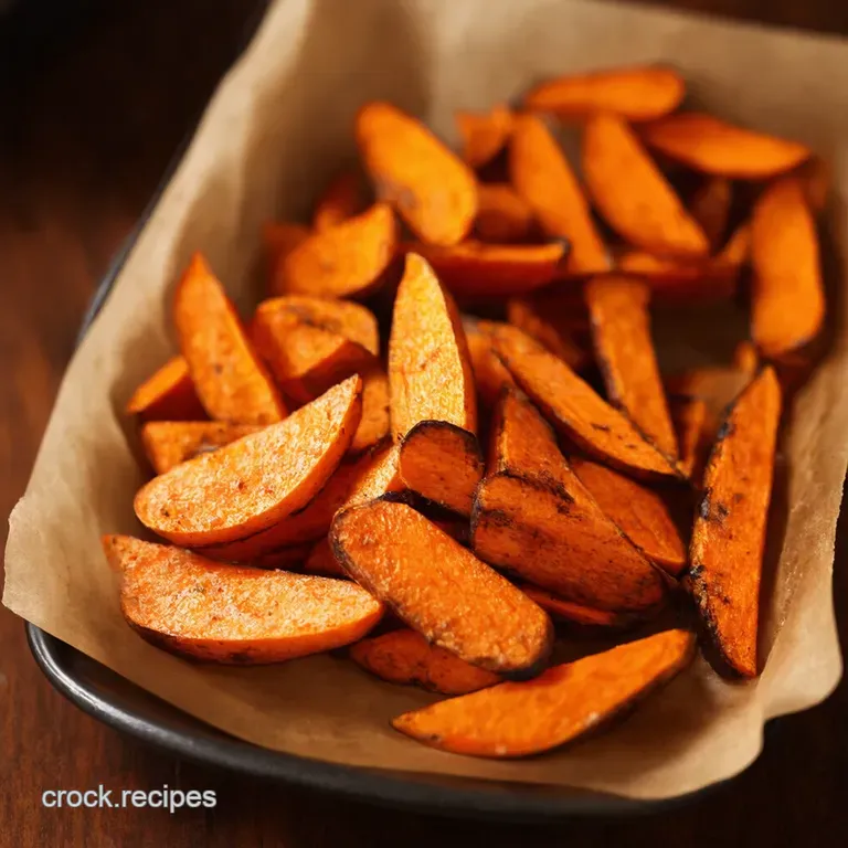 Crispy n Spicy Sweet Potato Wedges Better Than Chips presentation