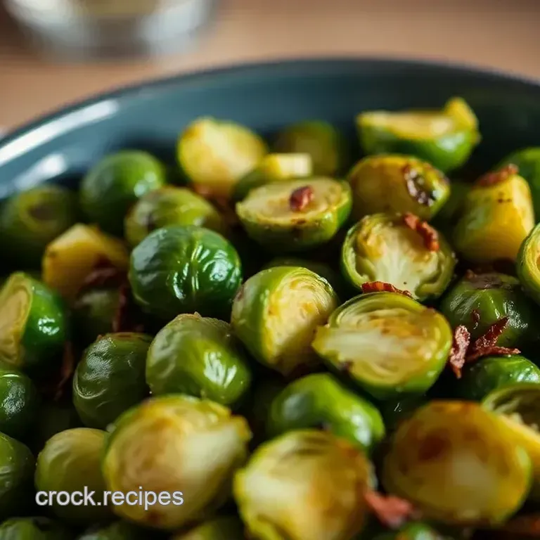 Crispy Oven-Baked Brussels Sprouts with Garlic and Parmesan