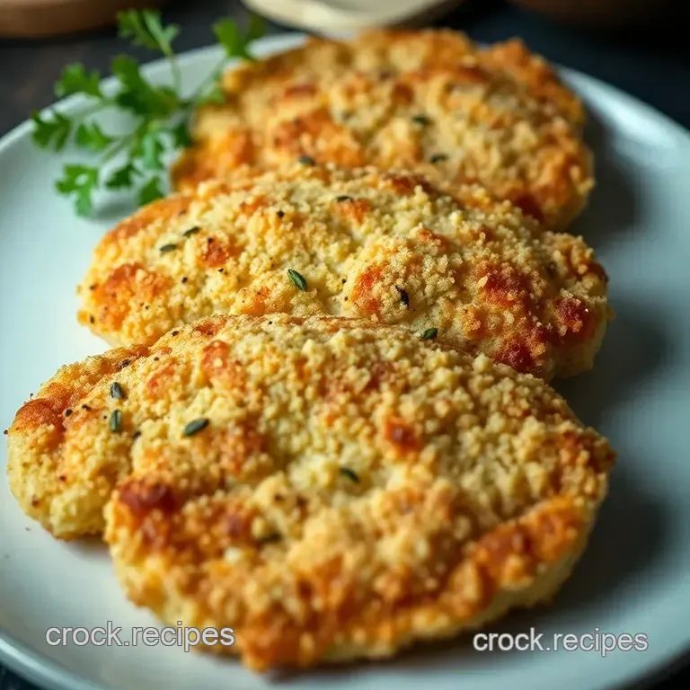 Crispy Oven-Baked Chicken Cutlets: Easy and Delicious! presentation