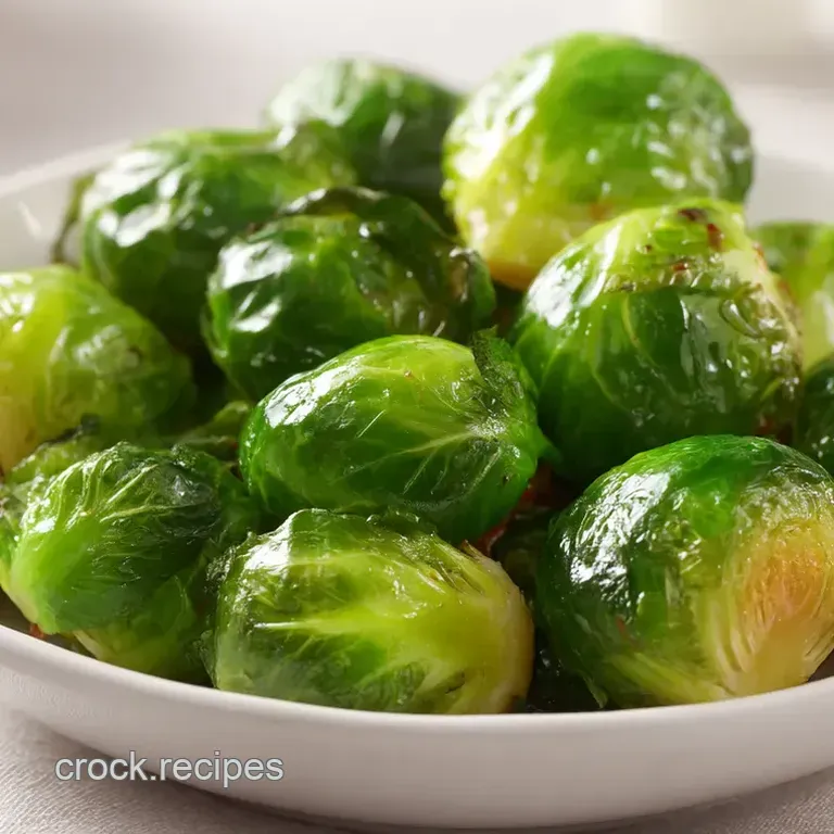 Crispy Oven-Roasted Frozen Brussel Sprouts with Balsamic Glaze