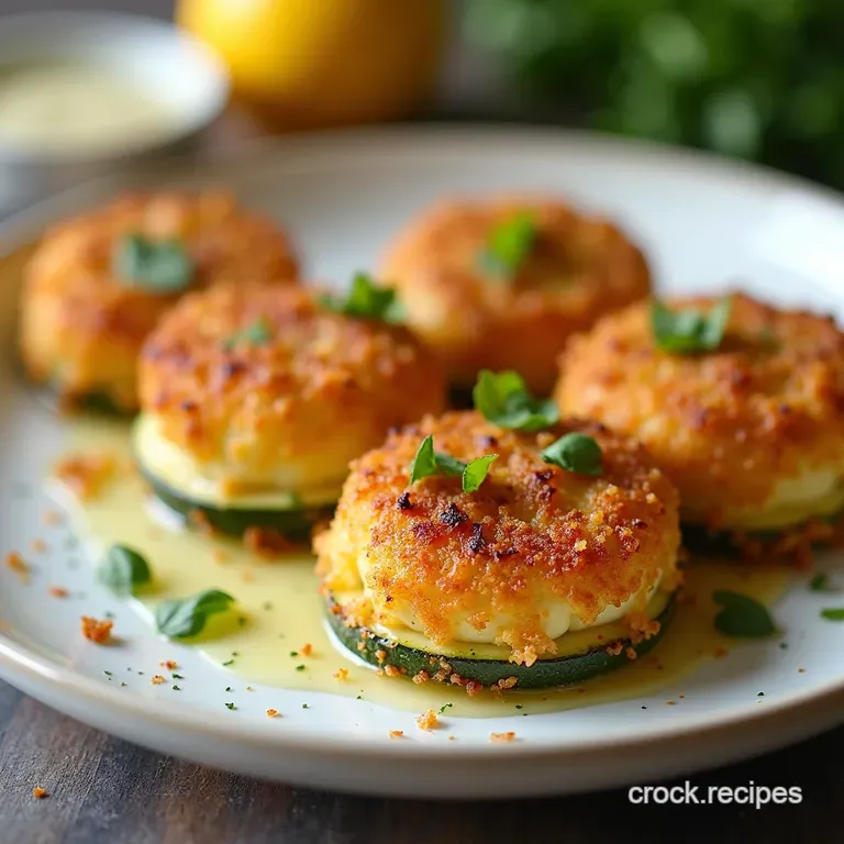 Crispy Parmesan Baked Zucchini Bites