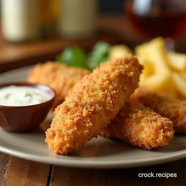 Crispy Parmesan Ranch Chicken Tenders Five Secrets presentation